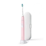 Звукова четка за зъби Philips Sonicare Protective Clean 4300 HX6806/03, розова с кутия за пътуване