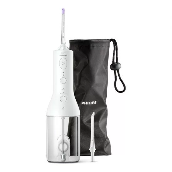 Зъбен душ Philips Sonicare Cordless Power Flosser 3000 HX3826/31, с 2 накрайника и калъф за съхранение - Image 1