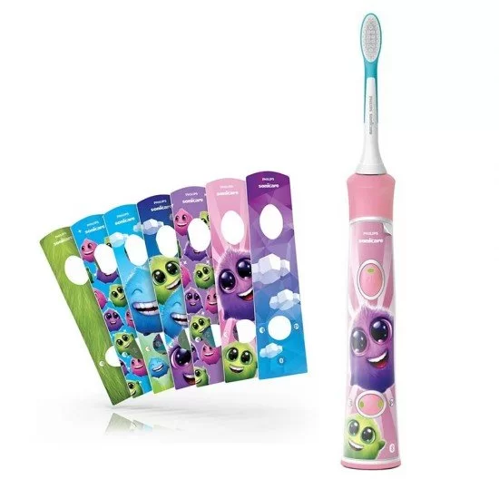 Philips Sonicare Детска звукочестотна четка за зъби For Kids, с вграден Bluetooth, розова HX6352/42 - Image 2